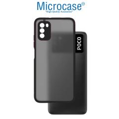 Microcase Xiaomi Poco M3 London Serisi Sert Kılıf - Buzlu Siyah