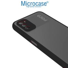 Microcase Xiaomi Poco M3 London Serisi Sert Kılıf - Buzlu Siyah