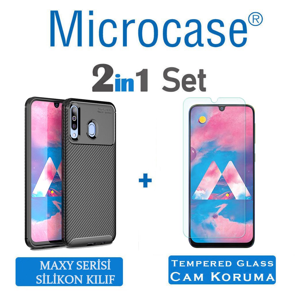 Samsung Galaxy M30 Maxy Serisi Silikon Kılıf + CAM (SEÇİN)