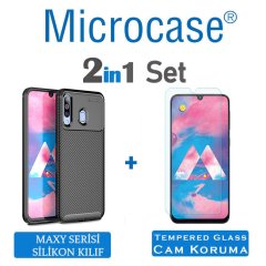 Samsung Galaxy M30 Maxy Serisi Silikon Kılıf + CAM (SEÇİN)