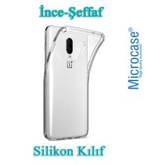 Microcase OnePlus 7 0.2 mm İnce Silikon Kılıf + Tempered Glass Cam + Kamera Camı Lens Koruyucu