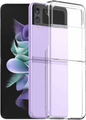 Microcase Samsung Galaxy Z Flip4 Sert Kristal Kapak Kılıf - Şeffaf AL3150