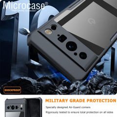 Microcase Google Pixel 8 Pro  ile uyumlu Airbag Serisi Darbeye Dayanıklı Köşe Korumalı Tpu Kılıf - AL3370