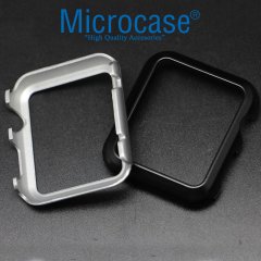 Microcase Apple watch 38 mm seri 1 2 3 Slim Sert Rubber Kılıf