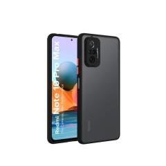 Microcase Xiaomi Redmi Note 10 Pro Max London Serisi Kılıf - Buzlu Siyah