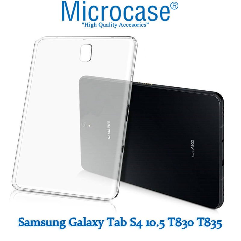 Microcase Samsung Galaxy Tab S4 10.5 T830 T835 Silikon Soft Kılıf - Şeffaf
