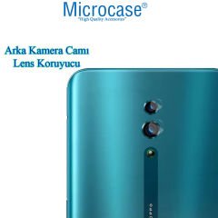Microcase Oppo Reno 0.2 mm İnce Silikon Kılıf + Tempered Glass Cam + Kamera Camı Lens Koruyucu