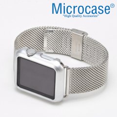 Microcase Apple watch 42 mm seri 1 2 3 Slim Sert Rubber Kılıf