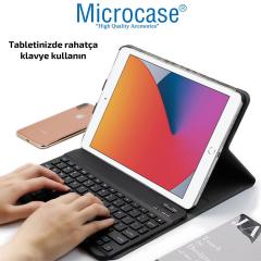 Microcase iPad 9.Nesil 10.2 2021 Tablet Bluetooth Klavyeli Standlı Kılıf - BKK1