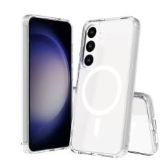 Microcase Samsung S24 Plus Magsafe Manyetik Darbeye Dayanıklı Yarı Esnek Plastik TPU Kılıf - AL8113