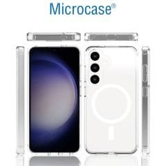 Microcase Samsung S24 Plus Magsafe Manyetik Darbeye Dayanıklı Yarı Esnek Plastik TPU Kılıf - AL8113