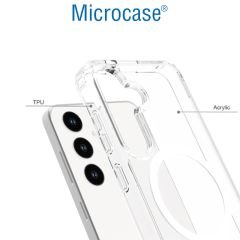 Microcase Samsung S24 Plus Magsafe Manyetik Darbeye Dayanıklı Yarı Esnek Plastik TPU Kılıf - AL8113