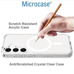 Microcase Samsung S24 Plus Magsafe Manyetik Darbeye Dayanıklı Yarı Esnek Plastik TPU Kılıf - AL8113
