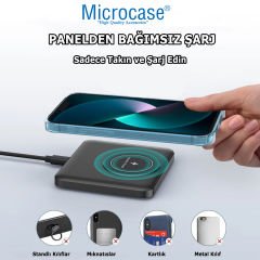 Microcase 4in1 Dijital Saatli Alarmlı Masaüstü Telefon Tutuculu Universal Kablosuz Şarj Cihazı AL4425