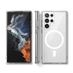 Microcase Samsung S24 Ultra  Magsafe Manyetik Darbeye Dayanıklı Yarı Esnek Plastik TPU Kılıf - AL8113
