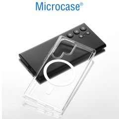 Microcase Samsung S24 Ultra  Magsafe Manyetik Darbeye Dayanıklı Yarı Esnek Plastik TPU Kılıf - AL8113