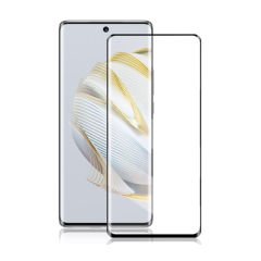 Microcase Huawei Nova 10 3D Curved Tam Kaplayan Kavisli Tempered Cam - Siyah