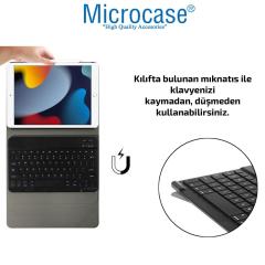 Microcase iPad 9.Nesil 2021 10.2 inch Bluetooth Klavyeli Standlı Kılıf - BKK4