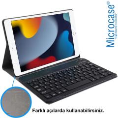 Microcase iPad 9.Nesil 2021 10.2 inch Bluetooth Klavyeli Standlı Kılıf - BKK4