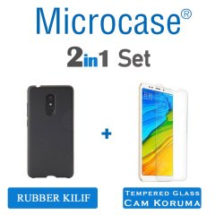 5 Plus Slim Sert Rubber Kılıf + Cam