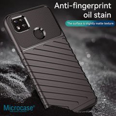 Microcase Xiaomi Redmi 10A Thunder Serisi Darbeye Dayanıklı Silikon Kılıf - Siyah AL3421
