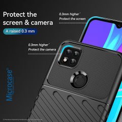 Microcase Xiaomi Redmi 10A Thunder Serisi Darbeye Dayanıklı Silikon Kılıf - Siyah AL3421