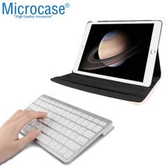 Microcase iPad Pro 12.9 2018 360 Döner Standlı Kılıf + Bluetooth Kablosuz Tablet Klavyesi