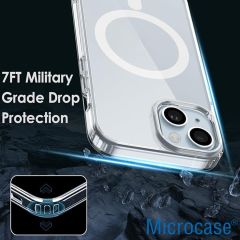 Microcase Iphone 15  Plus Magsafe Manyetik Darbeye Dayanıklı Yarı Esnek Plastik TPU Kılıf - AL8113