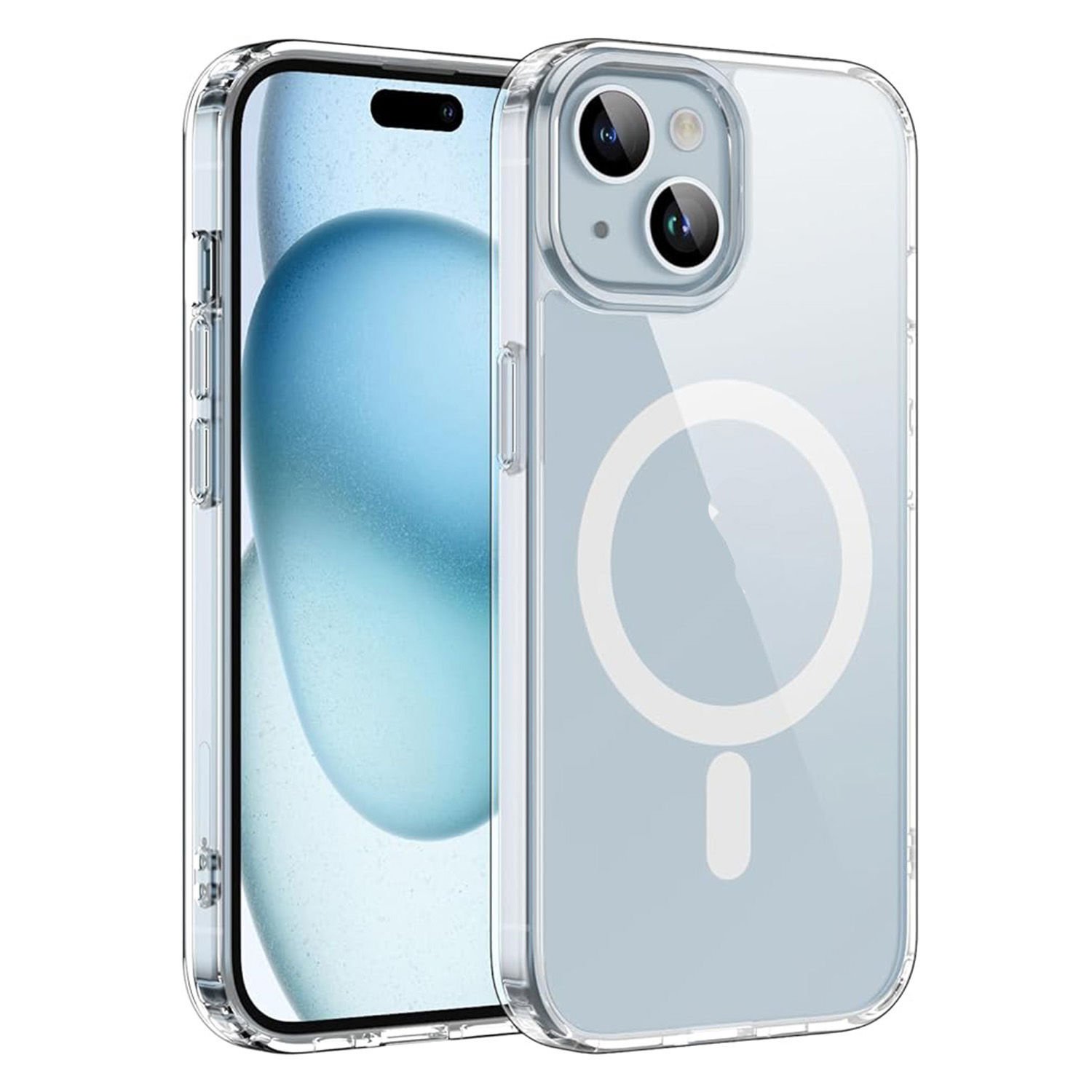 Microcase Iphone 15  Plus Magsafe Manyetik Darbeye Dayanıklı Yarı Esnek Plastik TPU Kılıf - AL8113