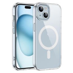 Microcase Iphone 15  Plus Magsafe Manyetik Darbeye Dayanıklı Yarı Esnek Plastik TPU Kılıf - AL8113