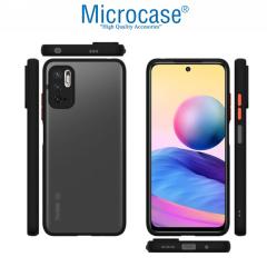 Microcase Xiaomi Poco M3 Pro London Serisi Sert Kılıf Buzlu Siyah