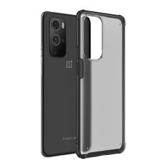 Microcase OnePlus 9 Pro Luna Serisi Köşe Korumalı Sert Rubber Kılıf - Siyah