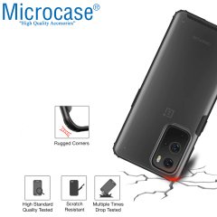 Microcase OnePlus 9 Pro Luna Serisi Köşe Korumalı Sert Rubber Kılıf - Siyah