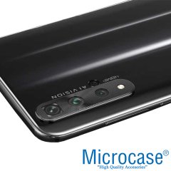 Microcase Huawei Honor 20 - Nova 5T Kamera Lens Koruma Halkası - Kapalı Tasarım Siyah