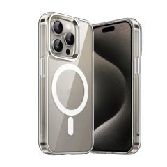 Microcase Iphone 15  Pro  Magsafe Manyetik Darbeye Dayanıklı Yarı Esnek Plastik TPU Kılıf - AL8113