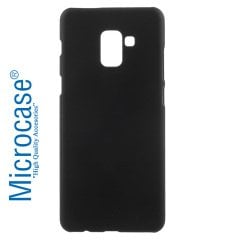 Samsung Galaxy A8 2018 Slim Sert Rubber Kılıf + Tempered Cam