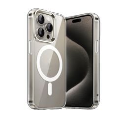 Microcase Iphone 15  Pro Max   Magsafe Manyetik Darbeye Dayanıklı Yarı Esnek Plastik TPU Kılıf - AL8113