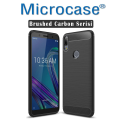 Microcase Asus Zenfone Max Pro ZB602KL Brushed Silikon Kılıf +CAM