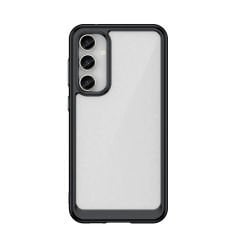 Microcase samsung s23 fe Luna Serisi Köşe Korumalı Sert Rubber Kılıf - AL3422 Siyah