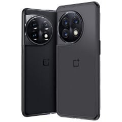 Microcase oneplus ace 2 pro  Luna Serisi Köşe Korumalı Sert Rubber Kılıf - AL3422 Siyah