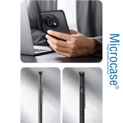 Microcase oneplus ace 2 pro  Luna Serisi Köşe Korumalı Sert Rubber Kılıf - AL3422 Siyah
