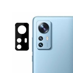 Microcase Xiaomi Mi 12 Kamera Lens Koruma Halkası - Kapalı Tasarım Siyah