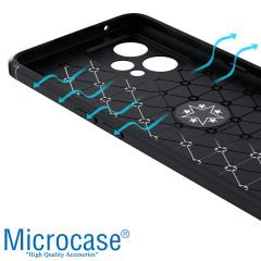 Microcase Realme 9 Pro Focus Serisi Yüzük Standlı Silikon Kılıf - Siyah AL3363