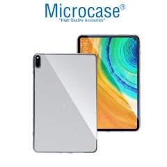 Microcase Huawei MatePad Pro 10.8 inch Tablet Silikon Soft Kılıf - Şeffaf + Nano Esnek Ekran Koruma Filmi