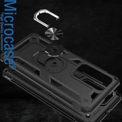 Microcase Huawei P40 Anka Serisi Yüzük Standlı Armor Kılıf- Siyah