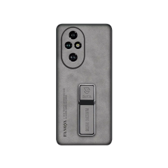 Microcase Honor 200 ile Standlı Mıknatıslı Deri Kaplama Kılıf-AL5136