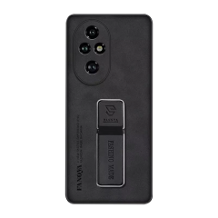 Microcase Honor 200 ile Standlı Mıknatıslı Deri Kaplama Kılıf-AL5136