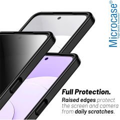 Microcase xiaomi redmi note 13 pro plus global Luna Serisi Köşe Korumalı Sert Rubber Kılıf - AL3422 Siyah