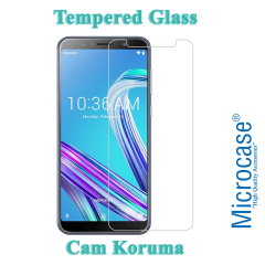 Microcase Asus Zenfone Max Pro ZB602KL Tempered Glass Cam Koruma