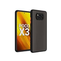 Microcase Xiaomi Poco X3 NFC London Serisi Sert Kılıf Buzlu Siyah